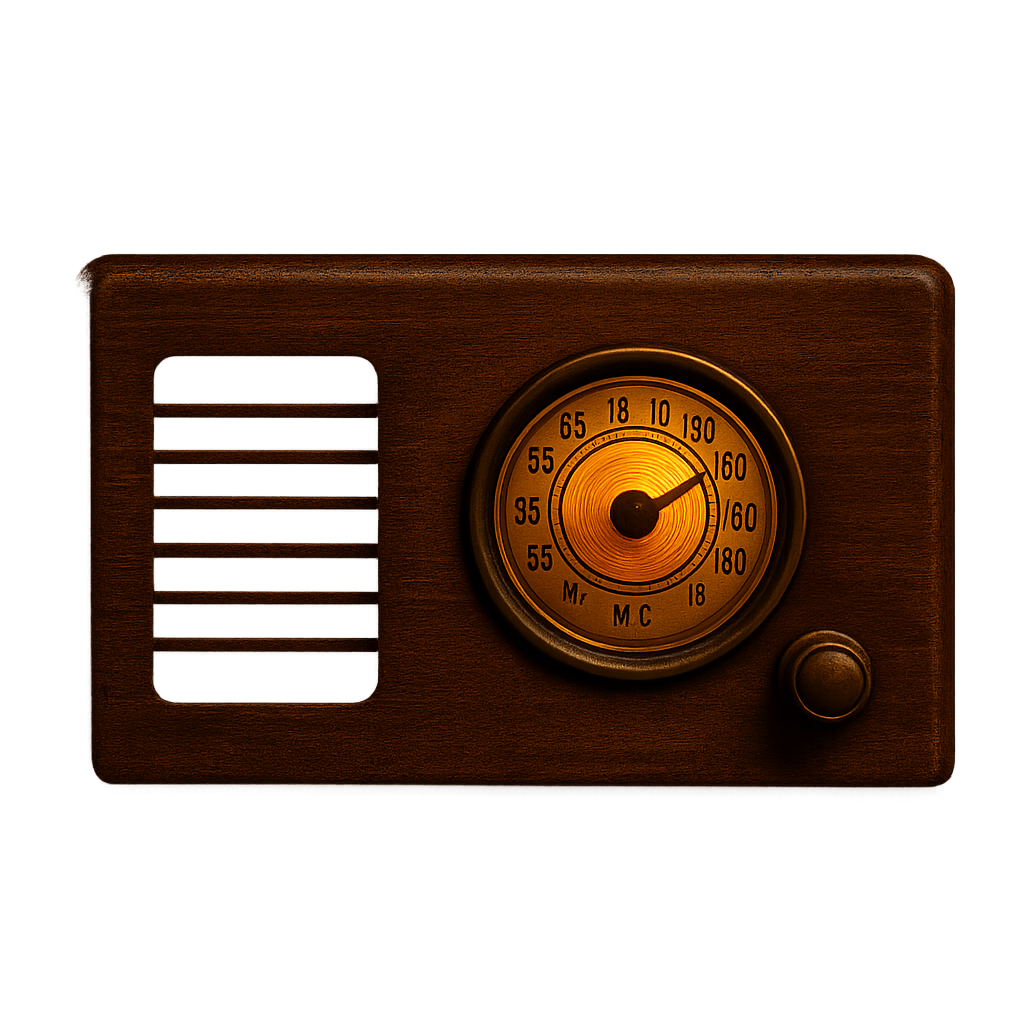 Vintage radio icon